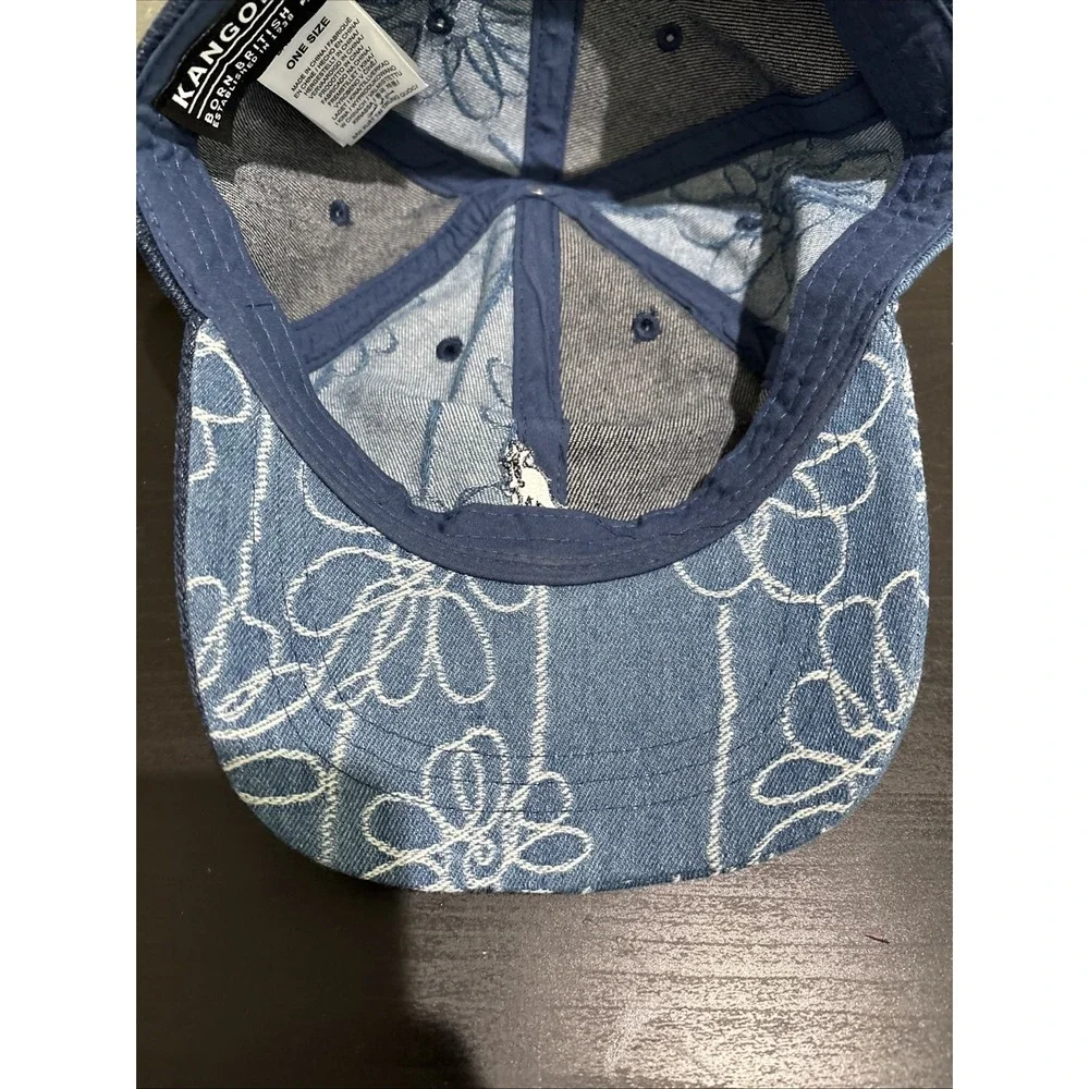 Kangol Cap Hat Denim Mashup Baseball Blue OSFA One Size